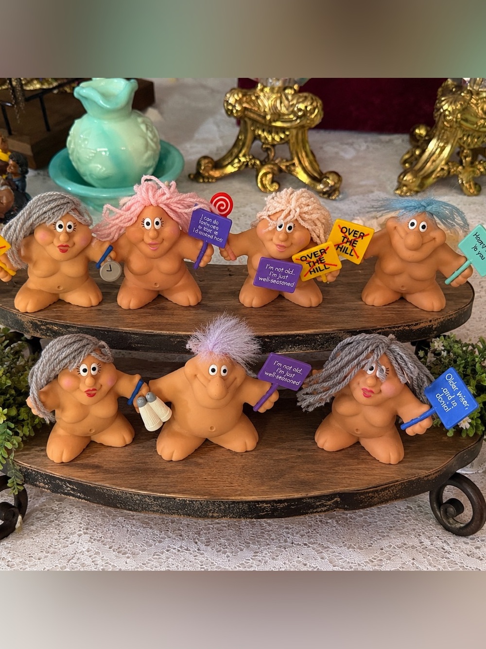 Vintage Russ Troll Doll Collection Lot of 6